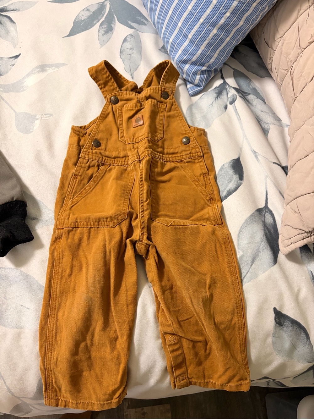 Carhartt Kids' Golden Brown Duck Canvas Overalls
